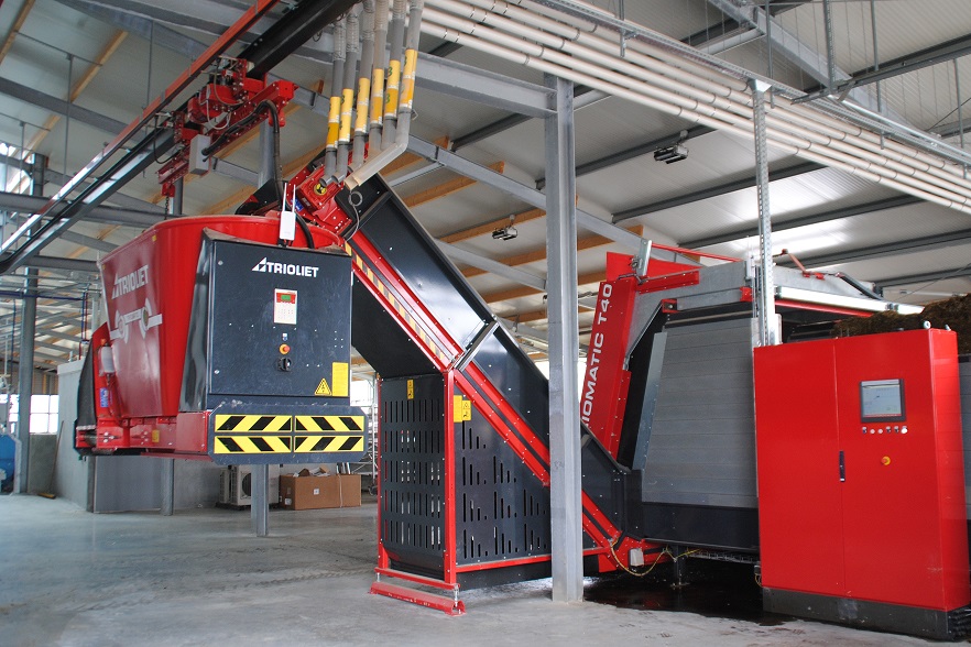hangende voerrobot Triomatic